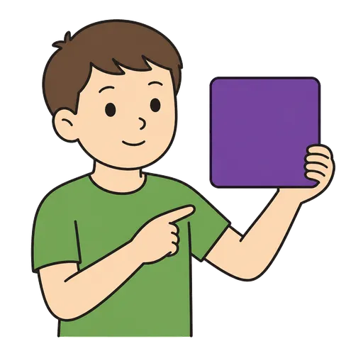 AAC pictogram: purple