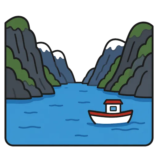Piktogram AAC: fiord norweski