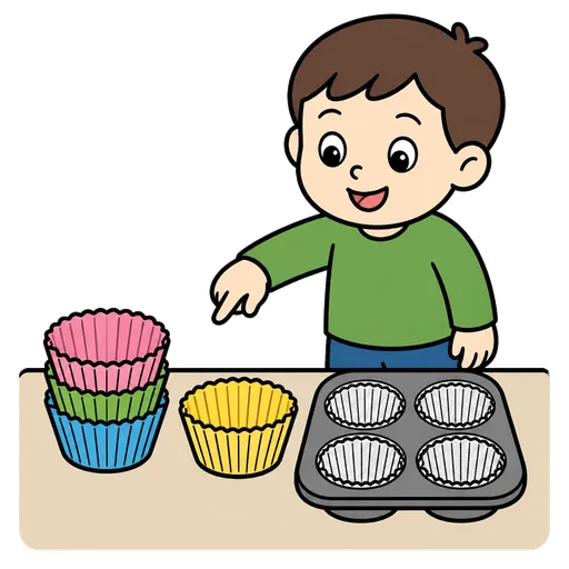 AAC-Piktogramm: Muffinförmchen