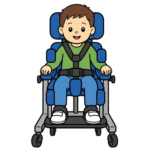Piktogram AAC: fotelik rehabilitacyjny