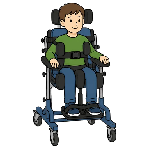 Piktogram AAC: fotelik rehabilitacyjny
