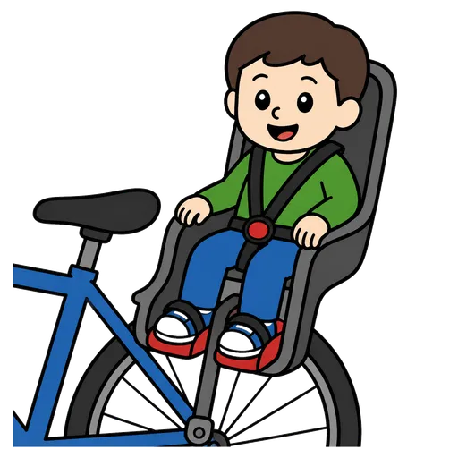 Pittogramma CAA: seggiolino per bicicletta per bambini
