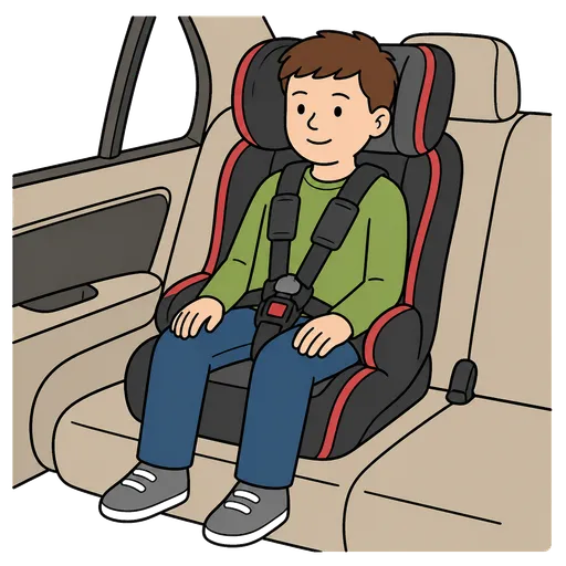 Pittogramma CAA: seggiolino speciale per auto