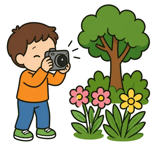 Piktogram AAC: fotografowanie przyrody