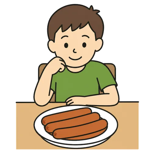 Piktogram AAC: frankfurterki