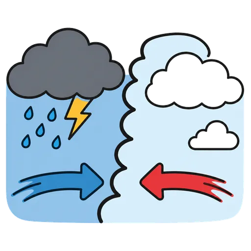 Piktogram AAC: front atmosferyczny