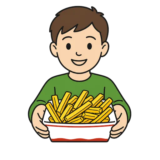 Piktogram AAC: frytki