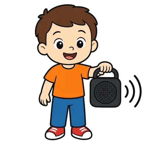 Pictogramme CAA : enceinte portable