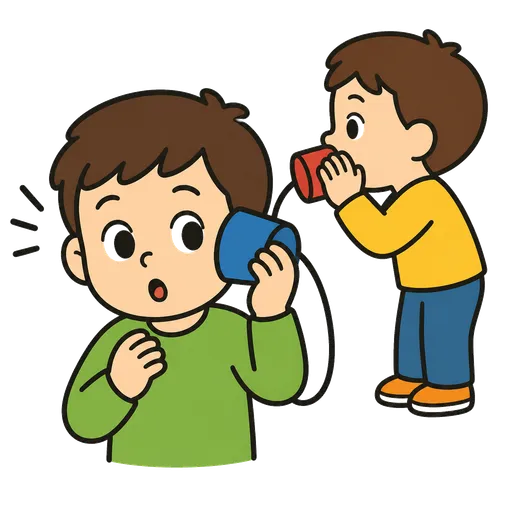 Piktogram AAC: głuchy telefon