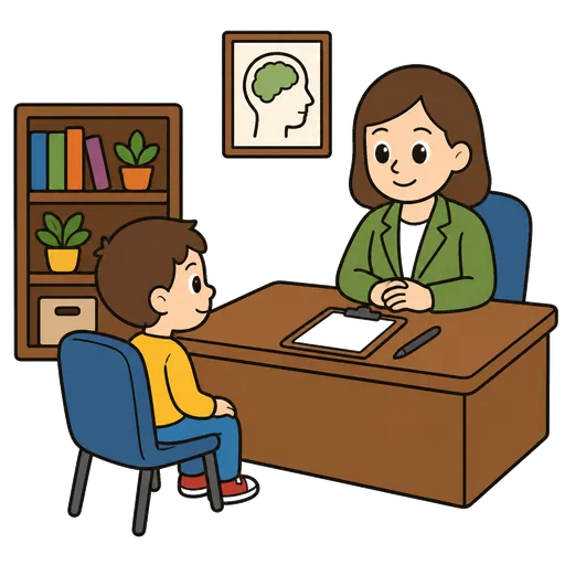 Pictograma CAA: consulta del psicólogo