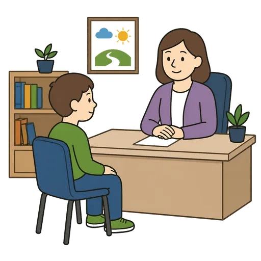 Pictograma CAA: consultorio del terapeuta