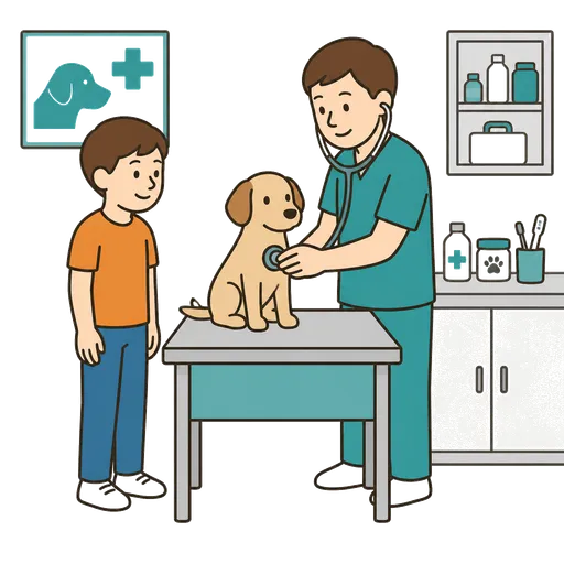 Piktogram AAC: gabinet weterynaryjny