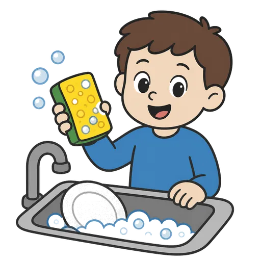 AAC pictogram: dish sponge