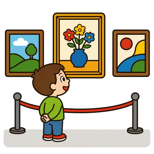 Pictograma CAA: galería de arte