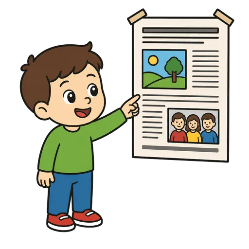 Pittogramma CAA: volantino da parete giornale