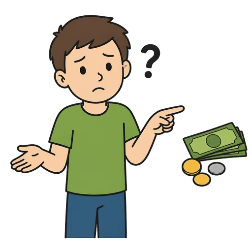 AAC-Piktogramm: Wo ist das Geld?