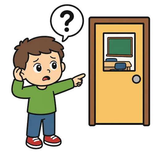 Pittogramma CAA: Dov’è la mia classe?
