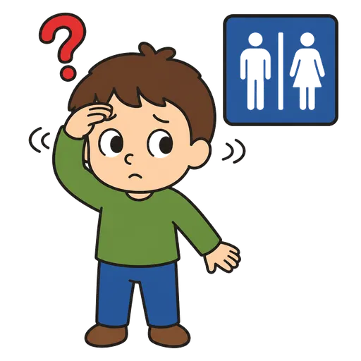Pictograma CAA: ¿Dónde está el baño?