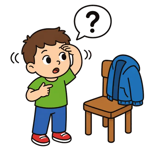 Pittogramma CAA: Dov’è la mia giacca?