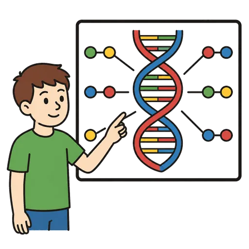 Piktogram AAK: genetika