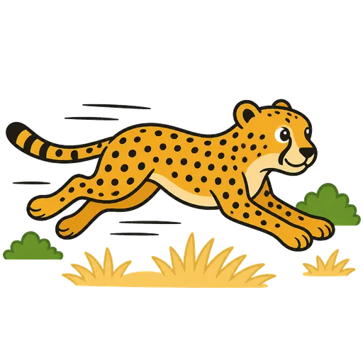 Piktogram AAC: gepard