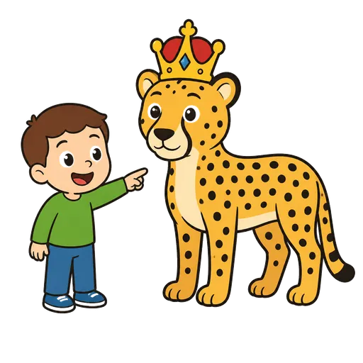 Piktogram AAC: gepard królewski