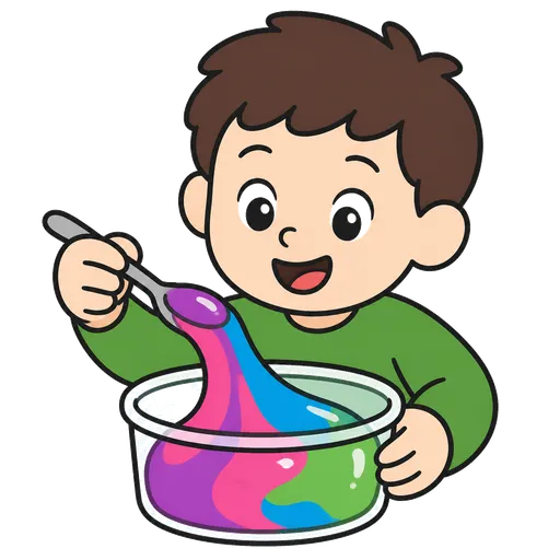 Piktogram AAC: glutek slime