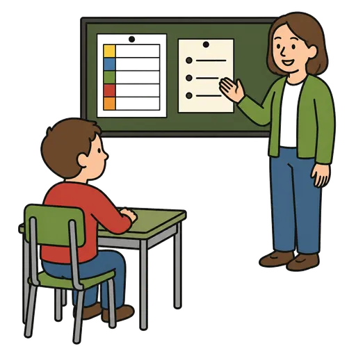 Pittogramma CAA: riunione di classe