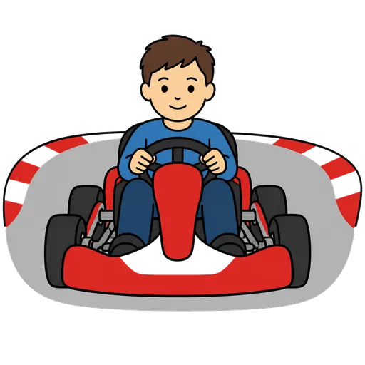 Piktogram AAC: gokart