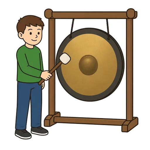 AAC pictogram: gong