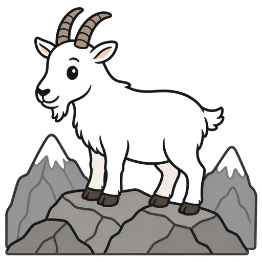 Pittogramma CAA: capra di montagna