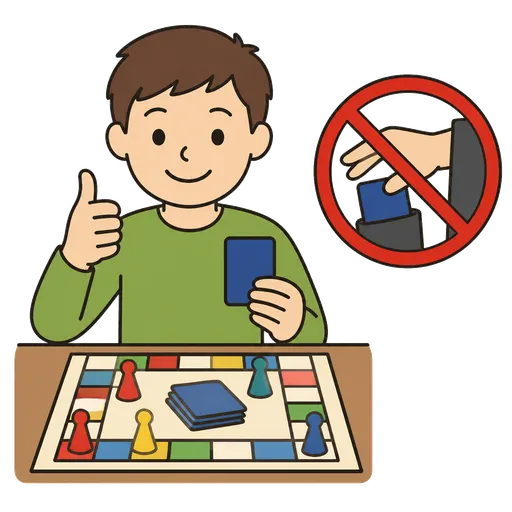 AAC-Piktogramm: fair spielen (ohne schummeln)