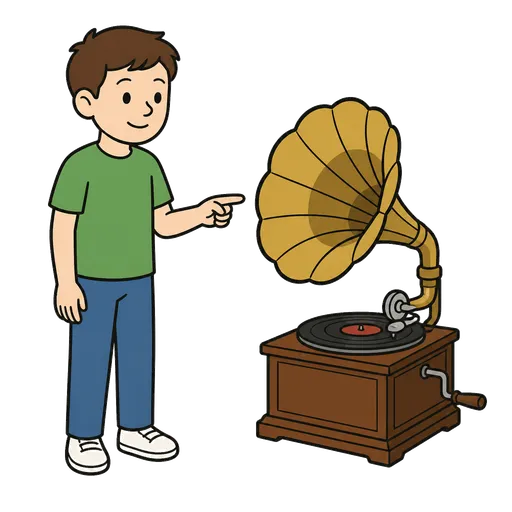 Piktogram AAC: gramofon