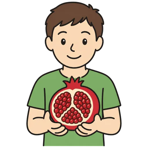 Piktogram AAC: granat