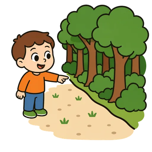 AAC-Piktogramm: Waldrand
