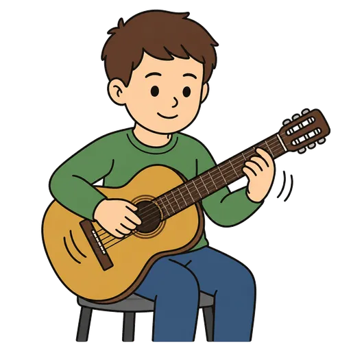 AAC pictogram: playing instrument