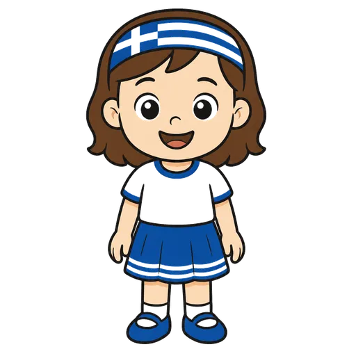AAC pictogram: Greek girl