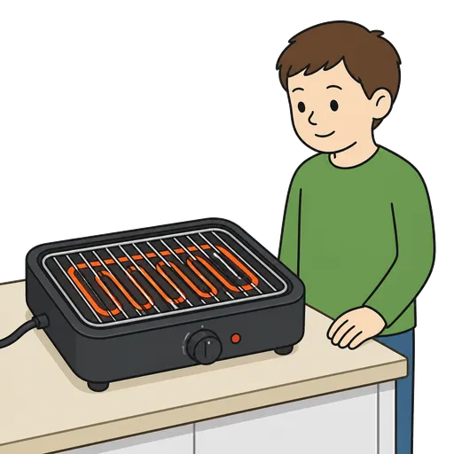 Piktogram AAC: grill elektryczny