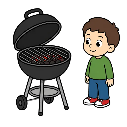 Piktogram AAK: gril na dřevěné uhlí