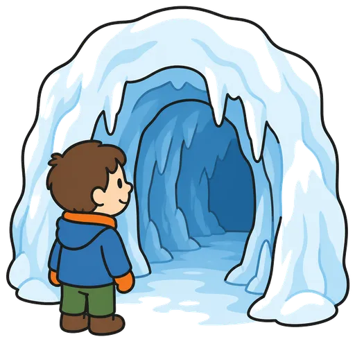 AAC-Piktogramm: Eishöhle