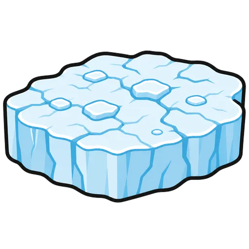 AAC pictogram: thick ice