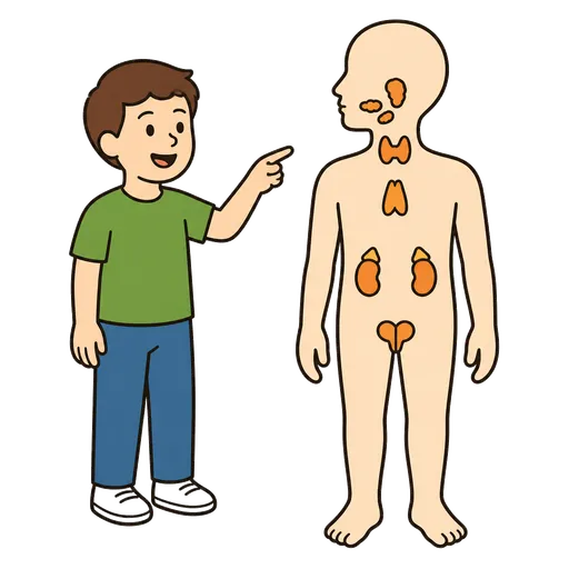 Piktogram AAC: gruczoły