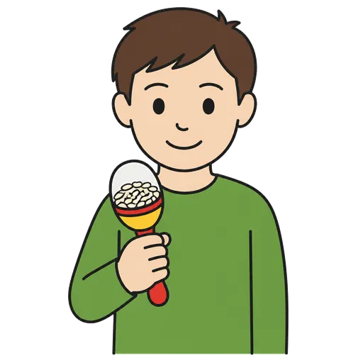 AAC pictogram: rice rattle