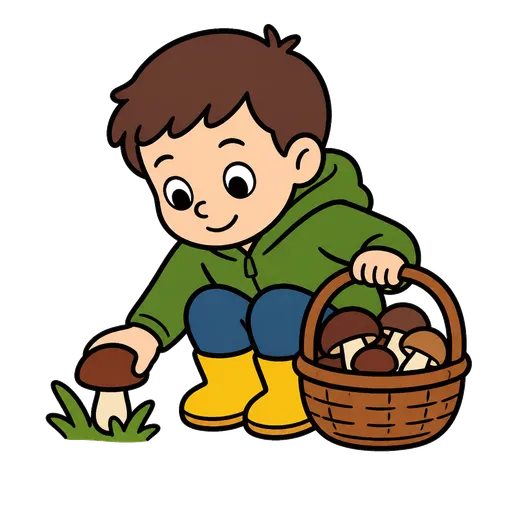 AAC-Piktogramm: Pilzesammeln