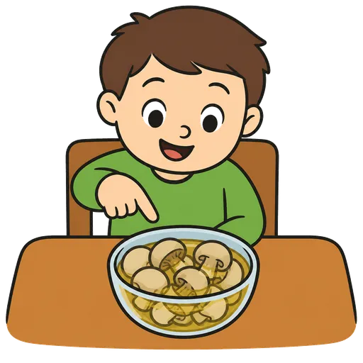 Piktogram AAC: grzyby marynowane