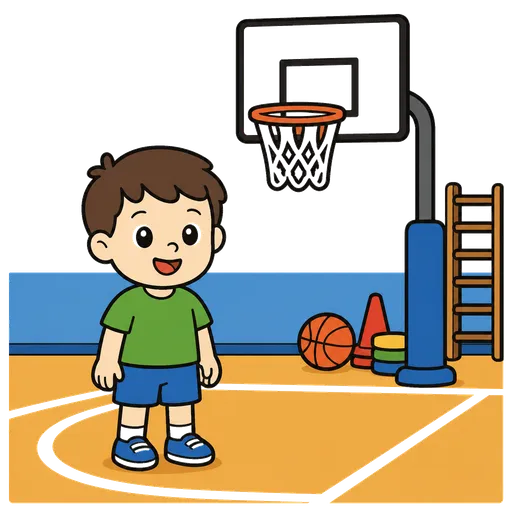 Piktogram AAC: hala sportowa