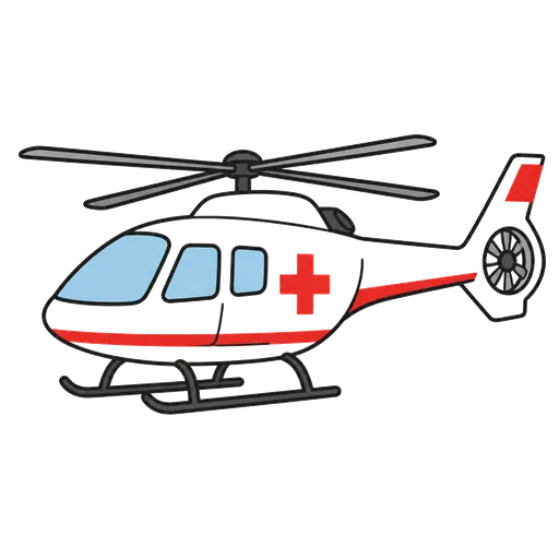 Piktogram AAC: helikopter medyczny