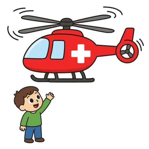 AAC-Piktogramm: Rettungshubschrauber