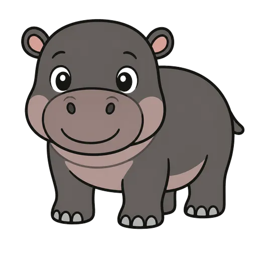 Pittogramma CAA: ippopotamo nano
