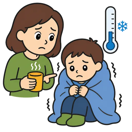 Pictogramme CAA : hypothermie